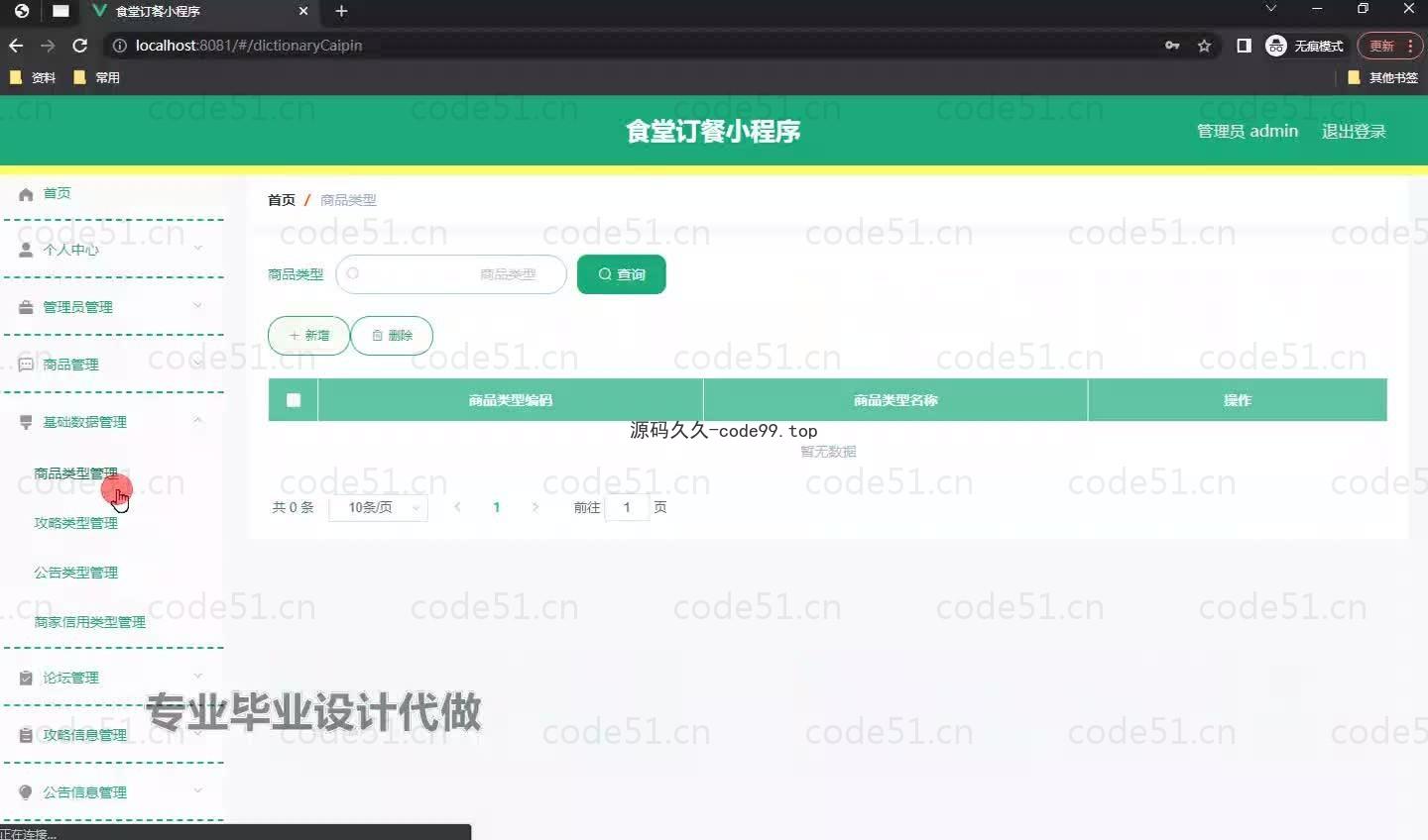 基于微信小程序+SSM+MySQL的食堂订餐小程序(附论文)