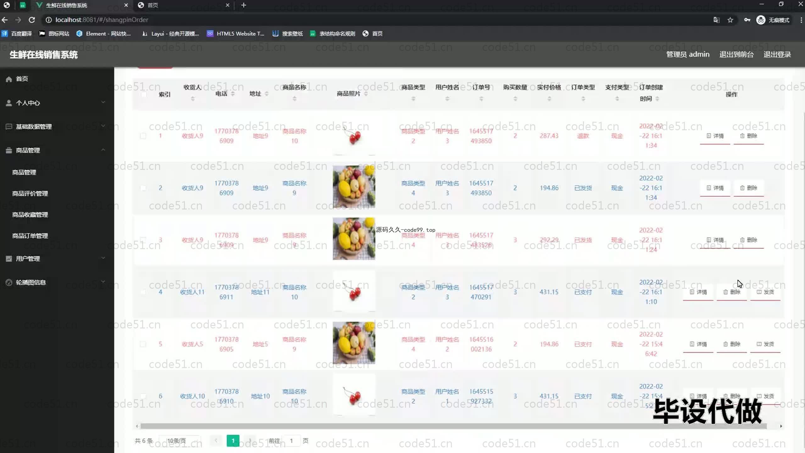 基于SpringBoot+MySQL+Vue.js的生鲜在线销售系统(附论文)