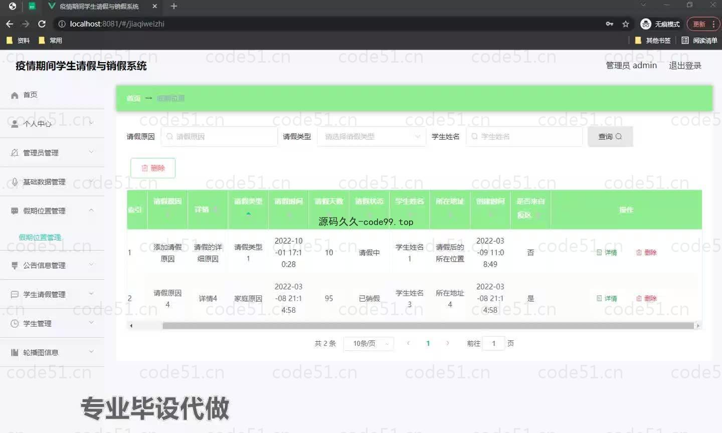 基于微信小程序+SSM+MySQL的疫情期间学生请假与销假系统小程序(附论文)