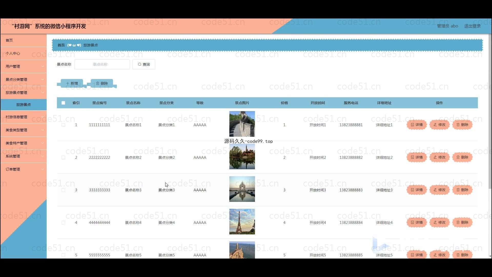 基于微信小程序+SSM+MySQL的乡村旅游系统小程序(附论文)