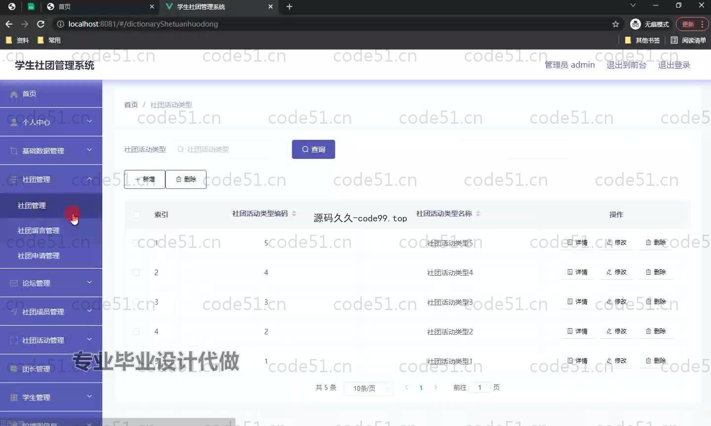 基于SpringBoot+MySQL+Vue.js的学生社团管理系统(附论文)