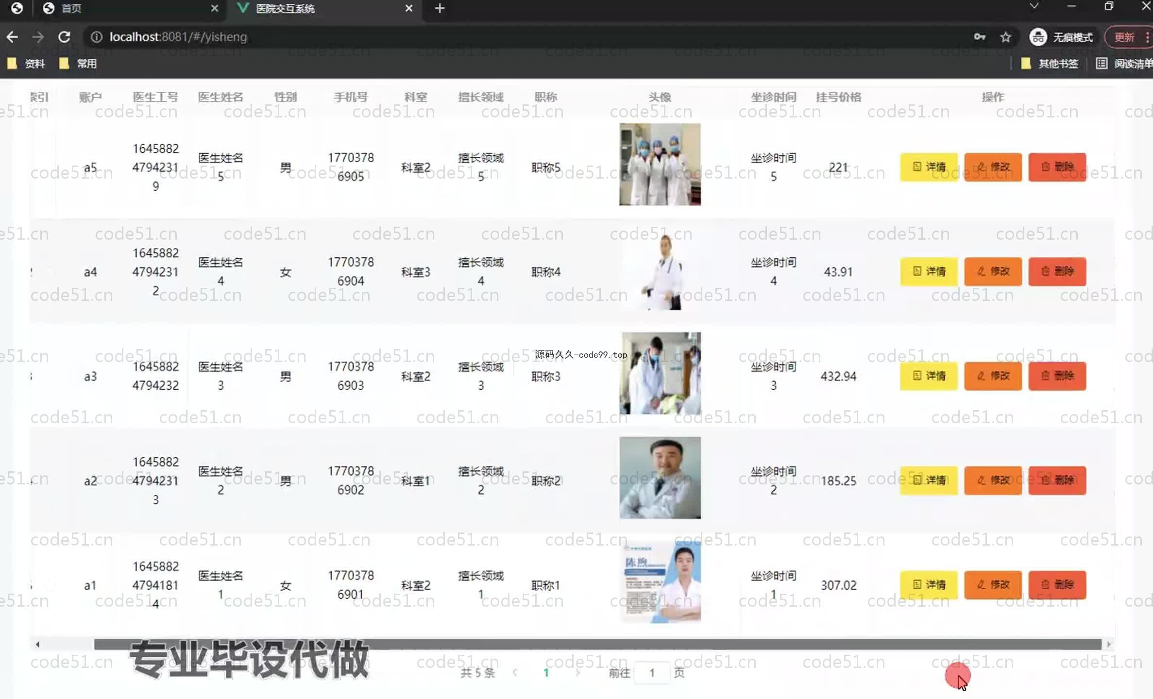 基于SpringBoot+MySQL+Vue.js的医院交互系统(附论文)