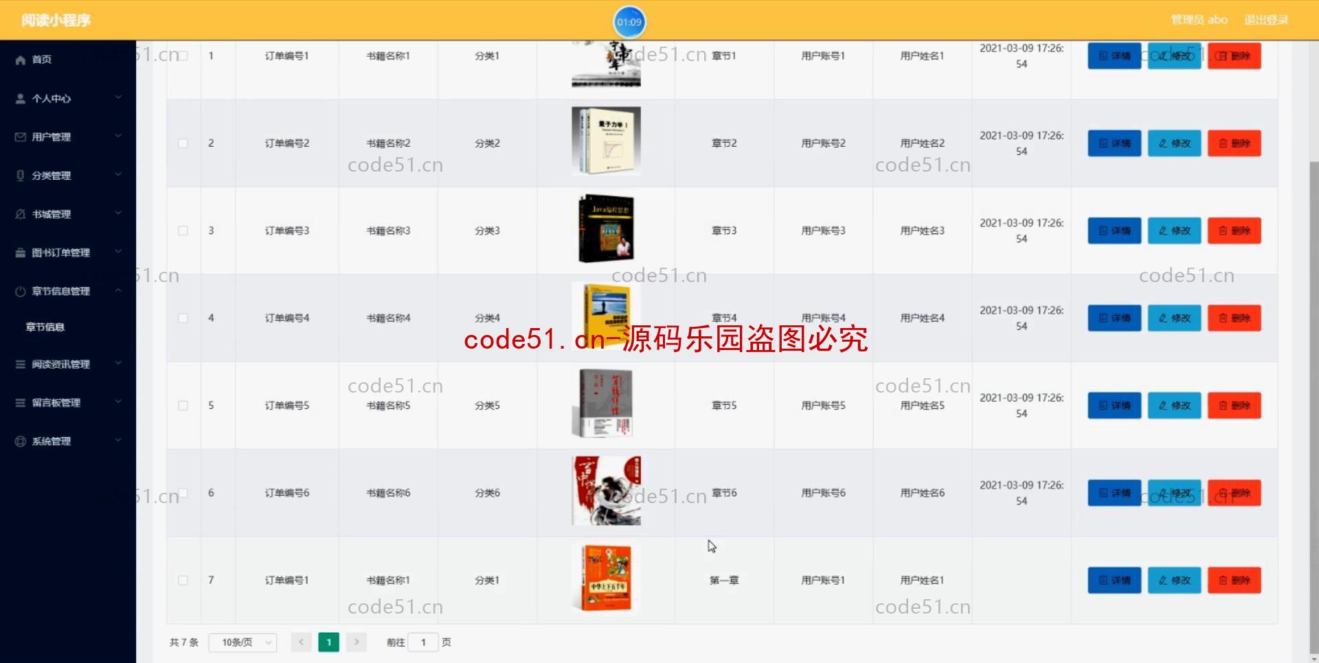 基于微信小程序+SSM+MySQL的图书书籍阅读系统(附论文)