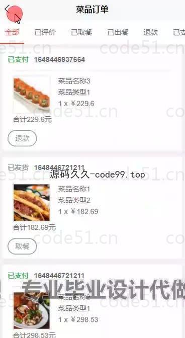 基于微信小程序+SSM+MySQL的餐厅点餐小程序(附论文)