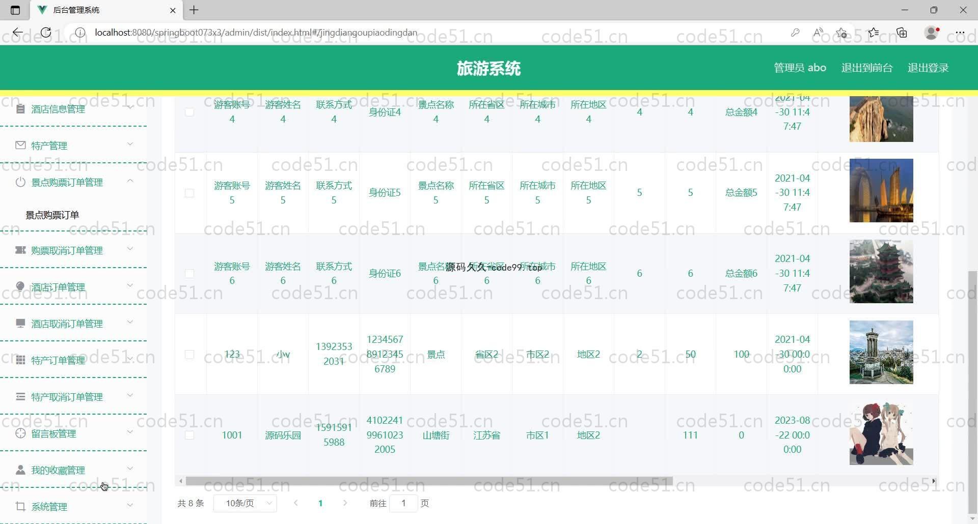 基于SpringBoot+MySQL+Vue的旅游网站(附论文)