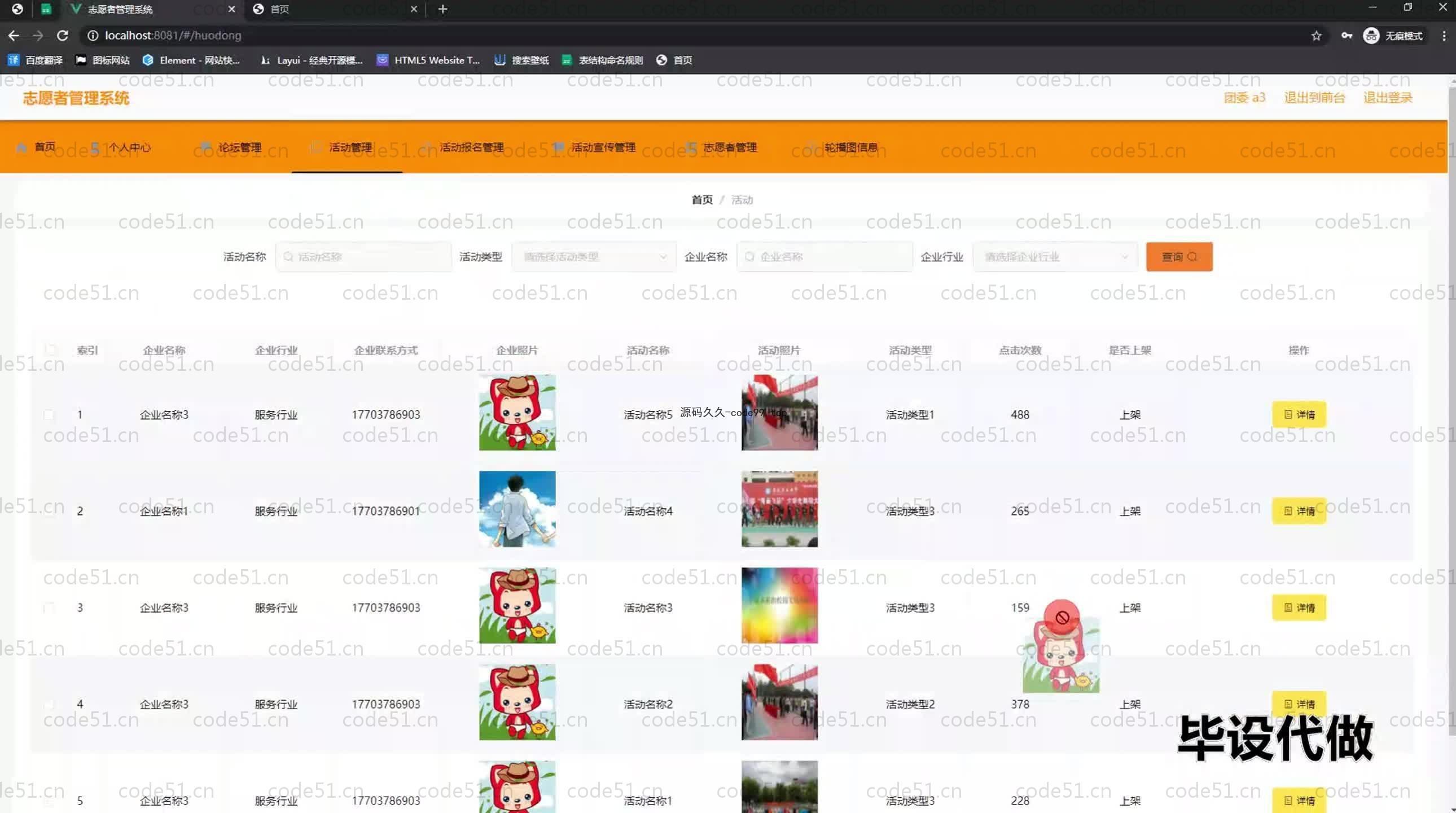 基于SpringBoot+MySQL+Vue.js的志愿者管理系统(附论文)