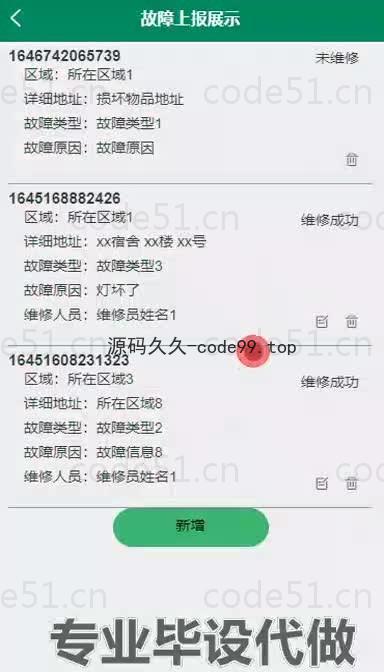 基于微信小程序+SpringBoot+MySQL的校园报修小程序(附论文)
