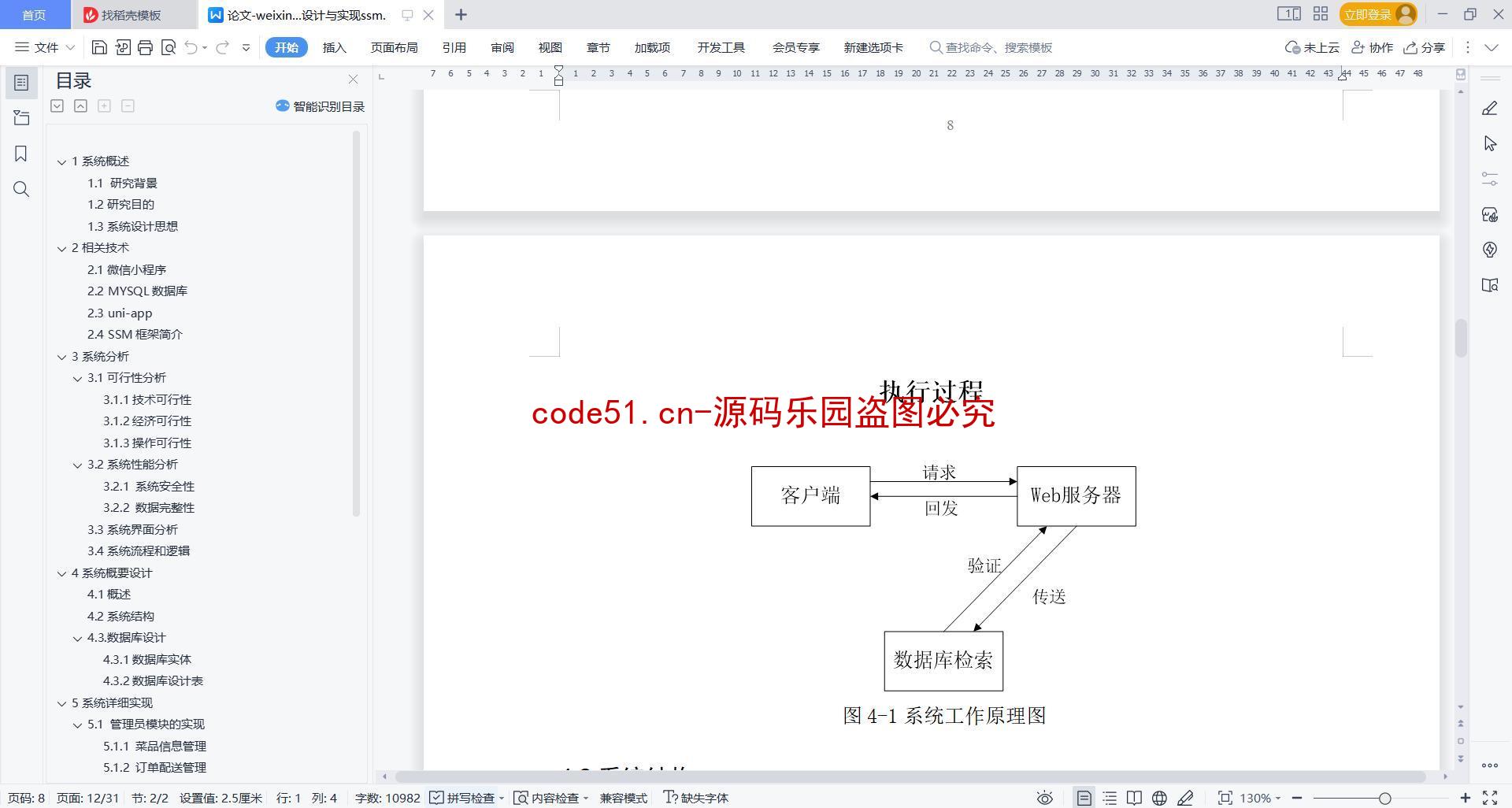 基于微信小程序+SSM+MySQL的外卖点餐系统小程序(附论文)