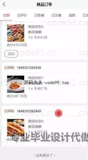 基于微信小程序+SSM+MySQL的点餐系统小程序(附论文)