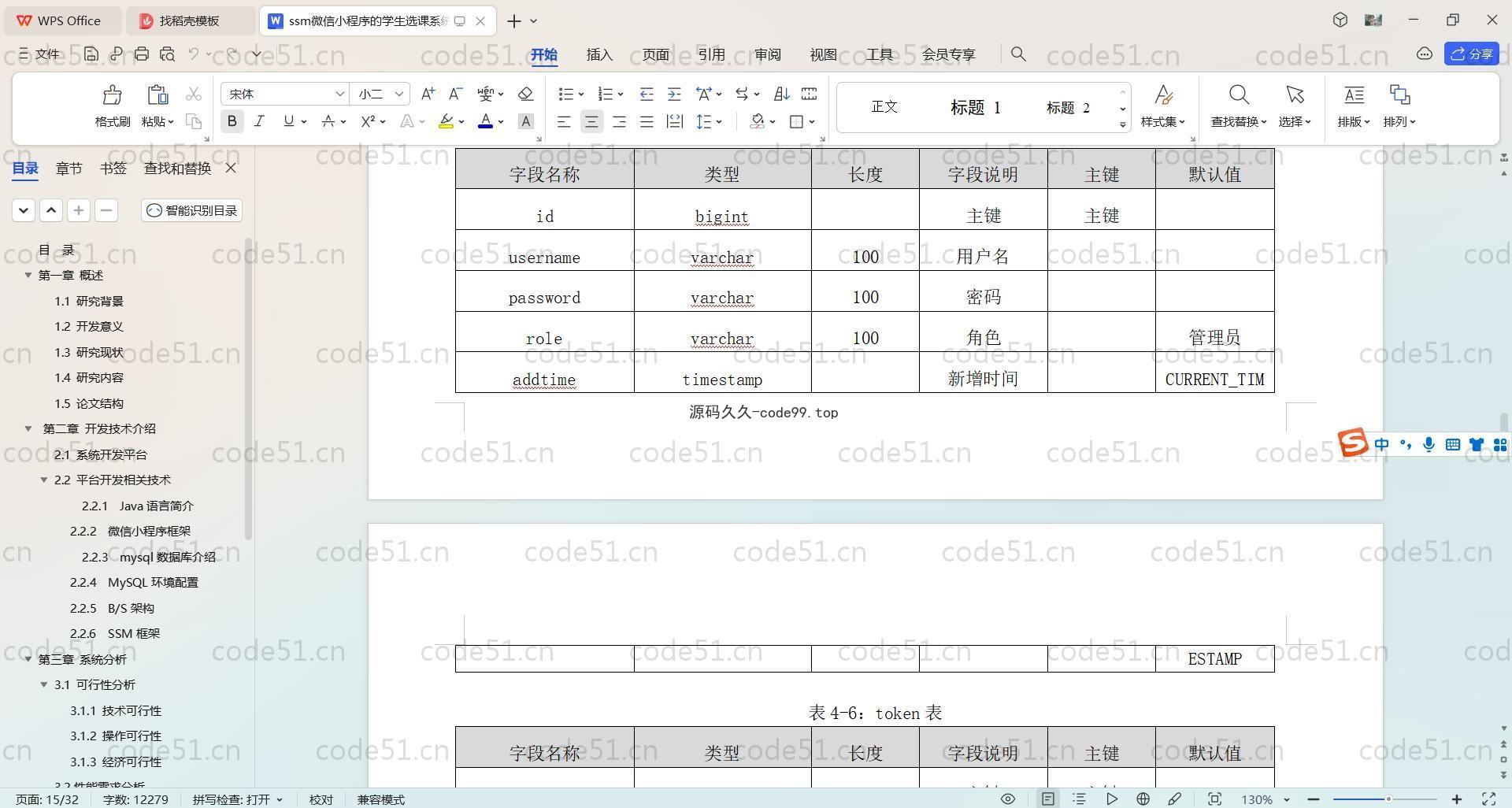 基于SpringBoot+Uniapp+微信小程序的学生选课系统小程序(附论文),