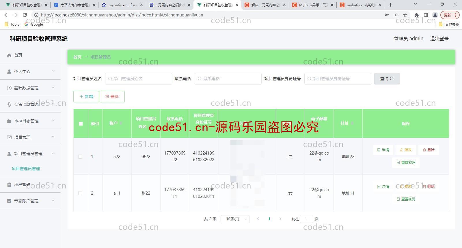 基于SpringBoot+MySQL+Vue前后端分离的科研项目验收系统(附论文)