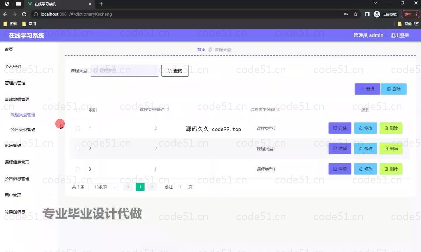 基于微信小程序+SpringBoot+MySQL的在线学习系小程序(附论文)