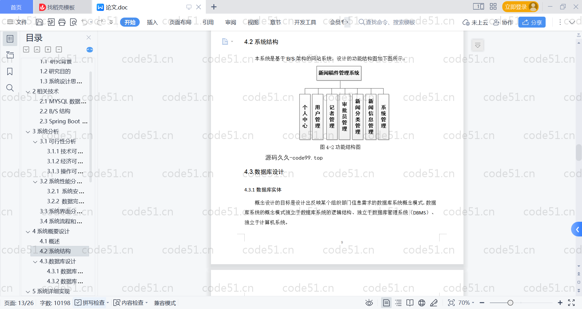 基于SpringBoot+MySQL+Vue的新闻稿件管理系统(附论文)