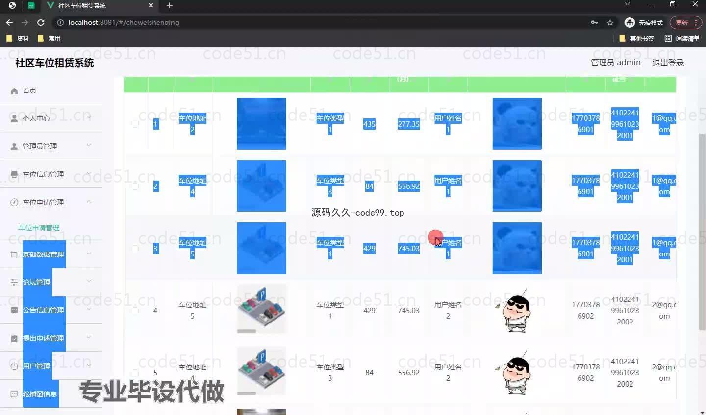 基于微信小程序+SpringBoot+MySQL的社区车位租赁系统小程序(附论文)