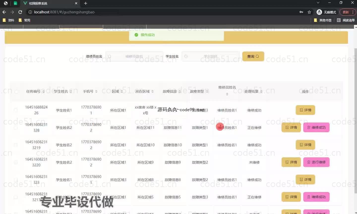 基于微信小程序+SpringBoot+MySQL的校园报修小程序(附论文)