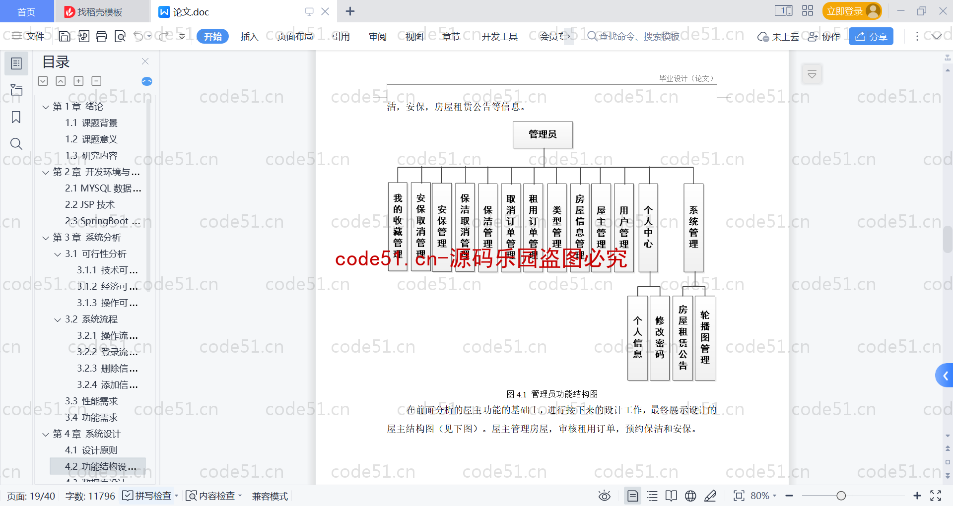 基于SpringBoot+MySQL+Vue的房屋租赁管理系统(附论文)