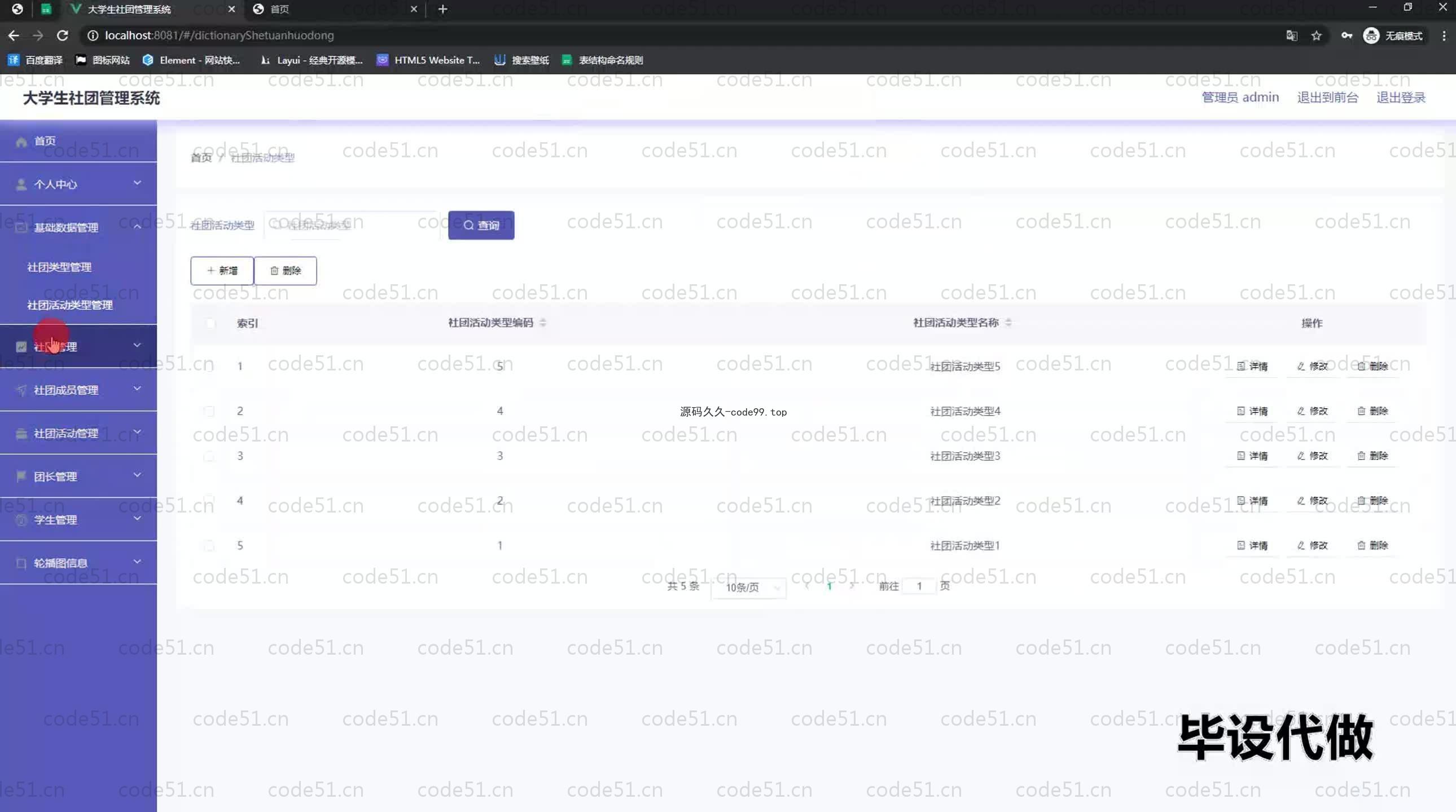 基于SpringBoot+MySQL+Vue.js的大学生社团管理系统(附论文)