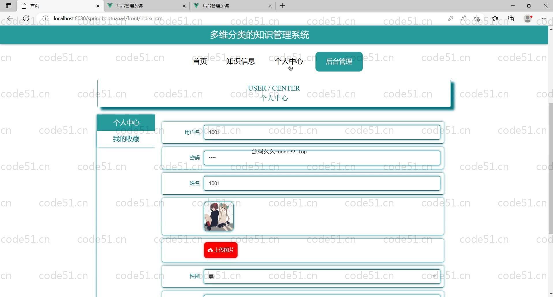 基于SpringBoot+MySQL+Vue的多维分类知识管理系统(附论文)