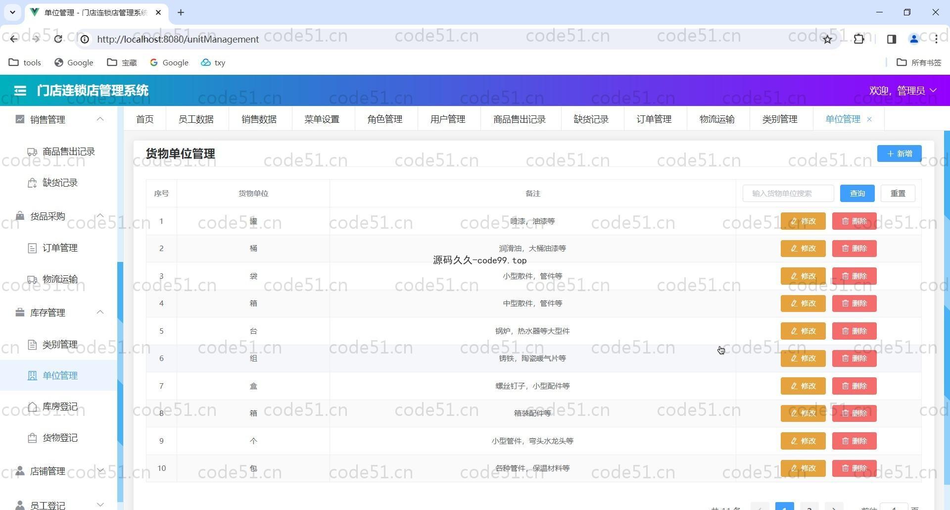 基于Vue.js+SpringBoot+SSM的门店连锁店管理系统