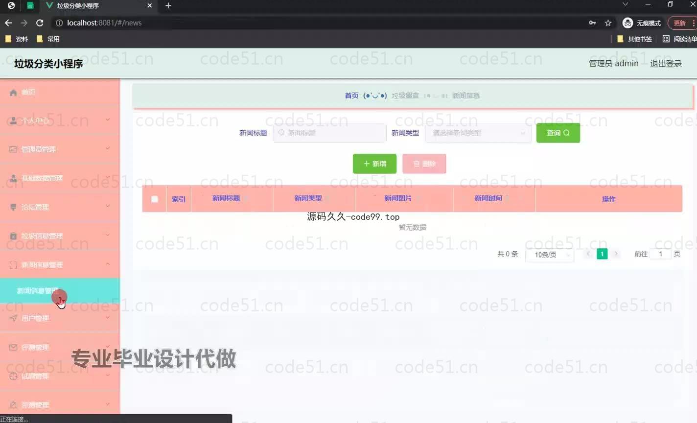 基于微信小程序+SpringBoot+MySQL的垃圾分类小程序(附论文)