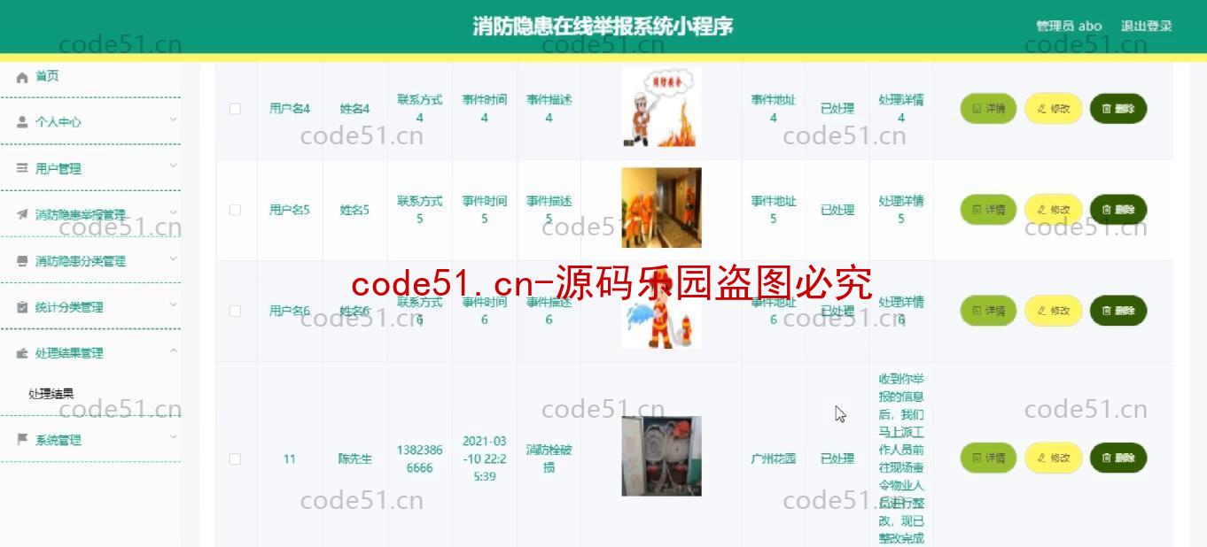 基于微信小程序+SSM+MySQL的消防隐患举报小程序(附论文)