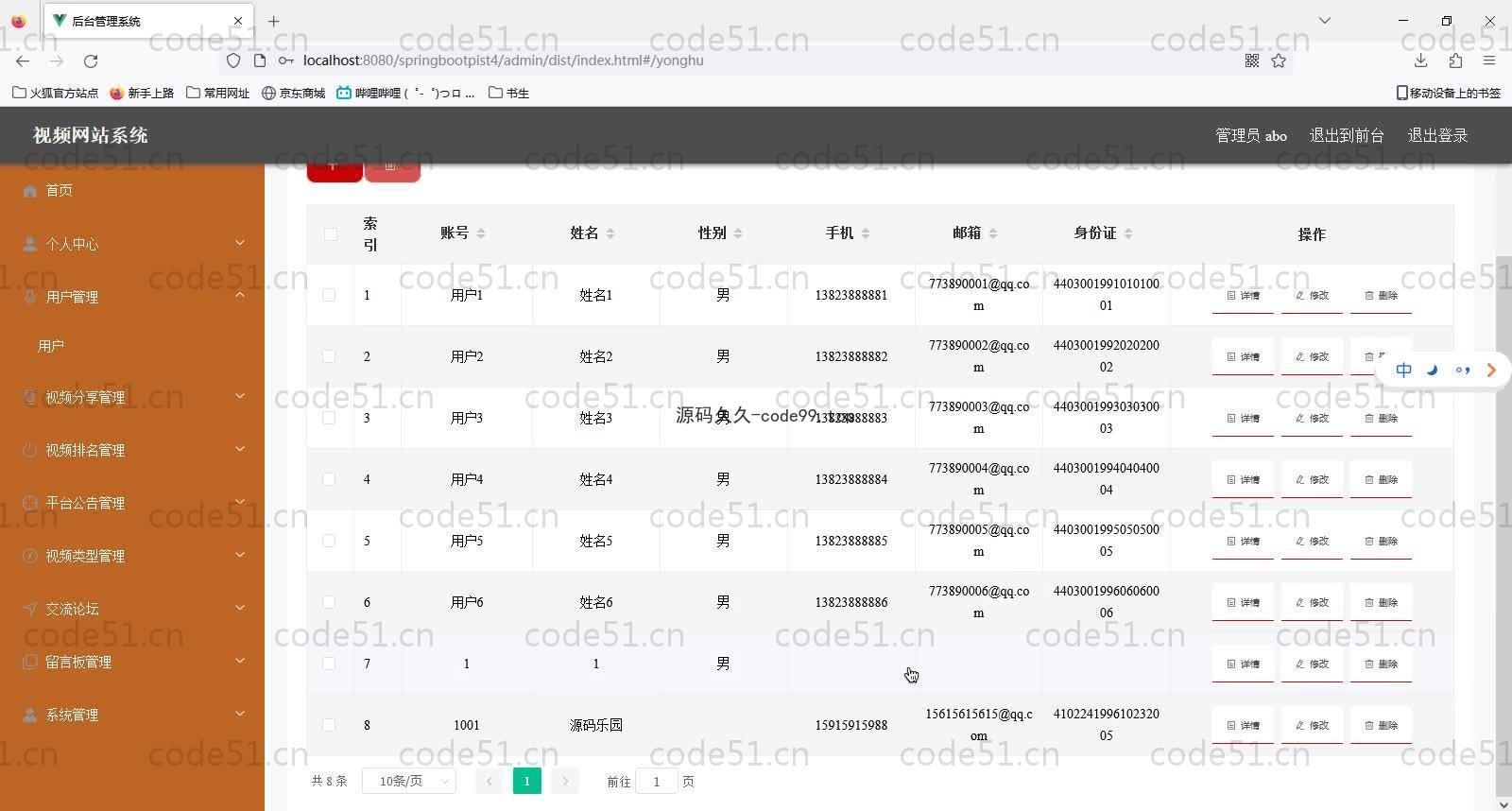 基于SpringBoot+MySQL+Vue的视频网站系统(附论文)