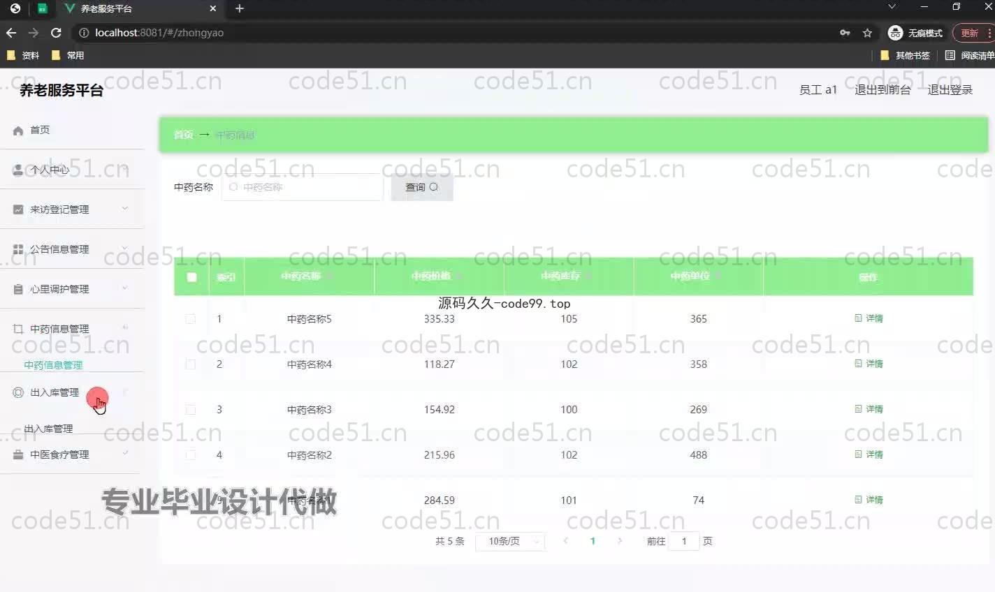 基于SpringBoot+MySQL+Vue.js的中医养老服务平台(附论文)