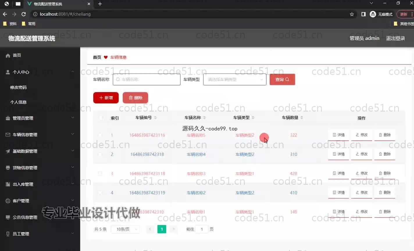 基于SpringBoot+MySQL+Vue.js的物流配送管理系统(附论文)