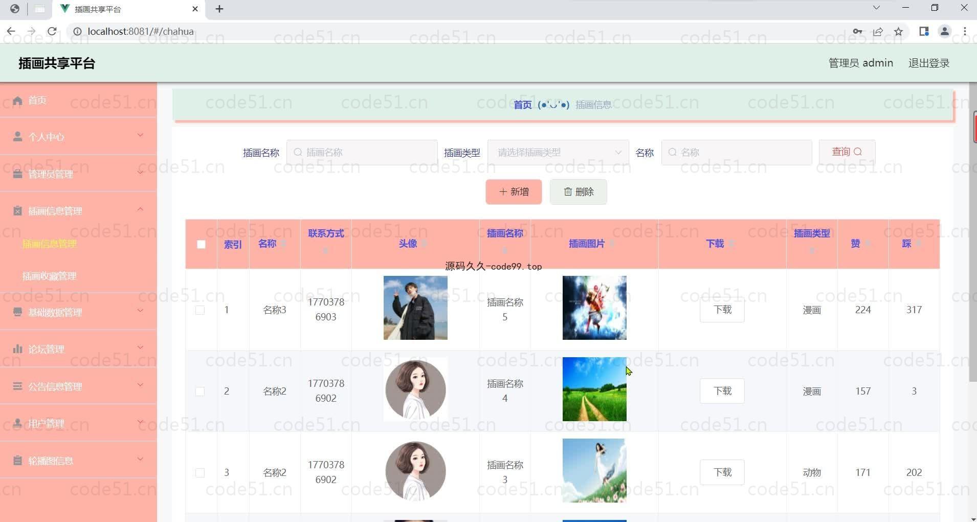 基于微信小程序+SSM+MySQL的小程序插画共享平台小程序(附论文)