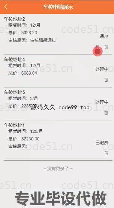 基于微信小程序+SpringBoot+MySQL的社区车位租赁系统小程序(附论文)