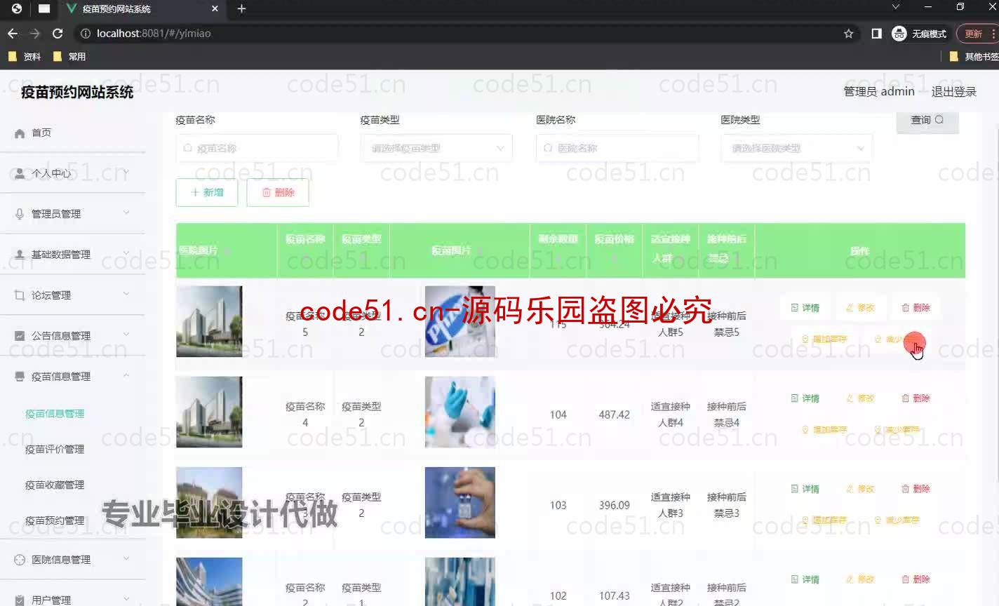 基于微信小程序+SSM+MySQL的疫苗预约小程序(附论文)