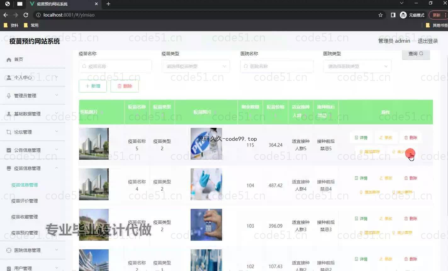 基于微信小程序+SSM+MySQL的疫苗预约小程序(附论文)