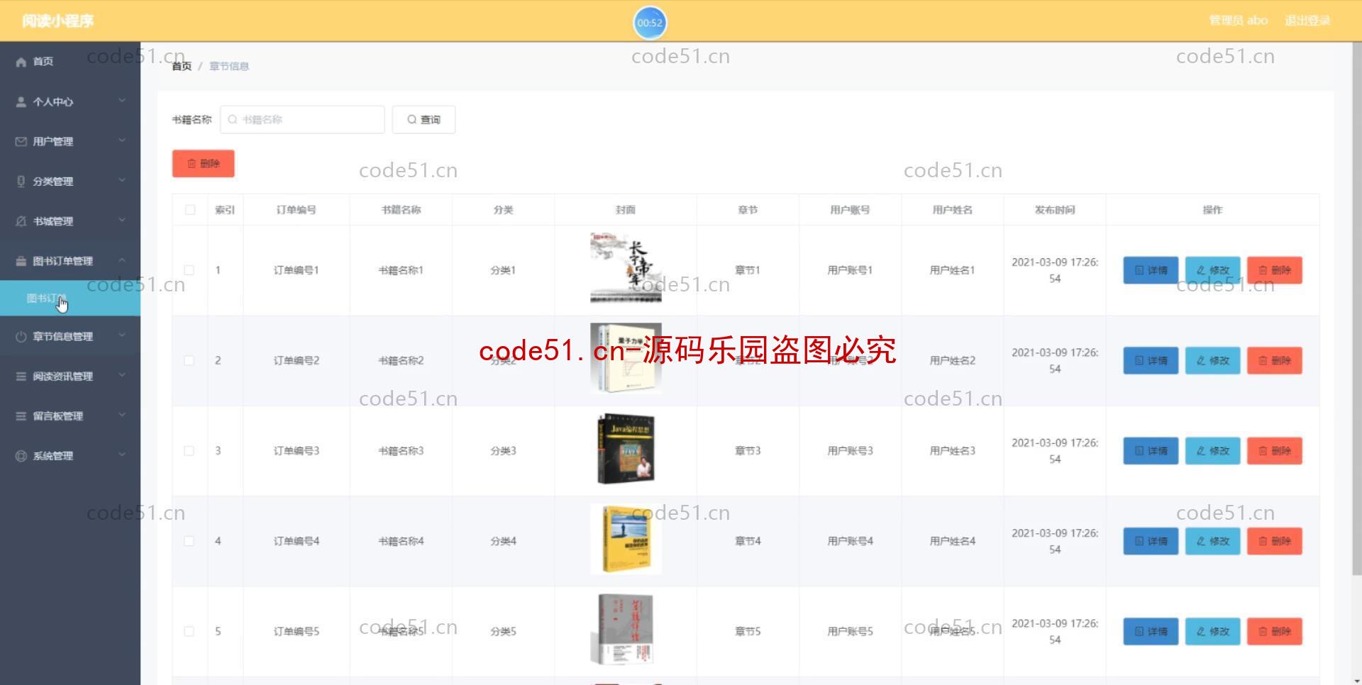 基于微信小程序+SSM+MySQL的在线阅读小程序(附论文)