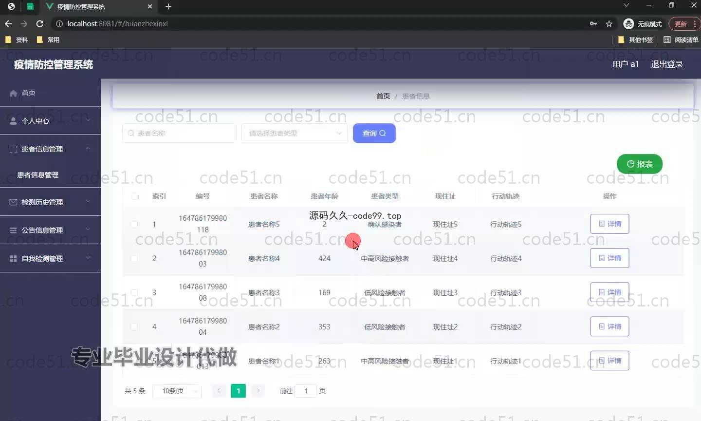 基于SpringBoot+MySQL+Vue.js的疫情防控管理系统(附论文)