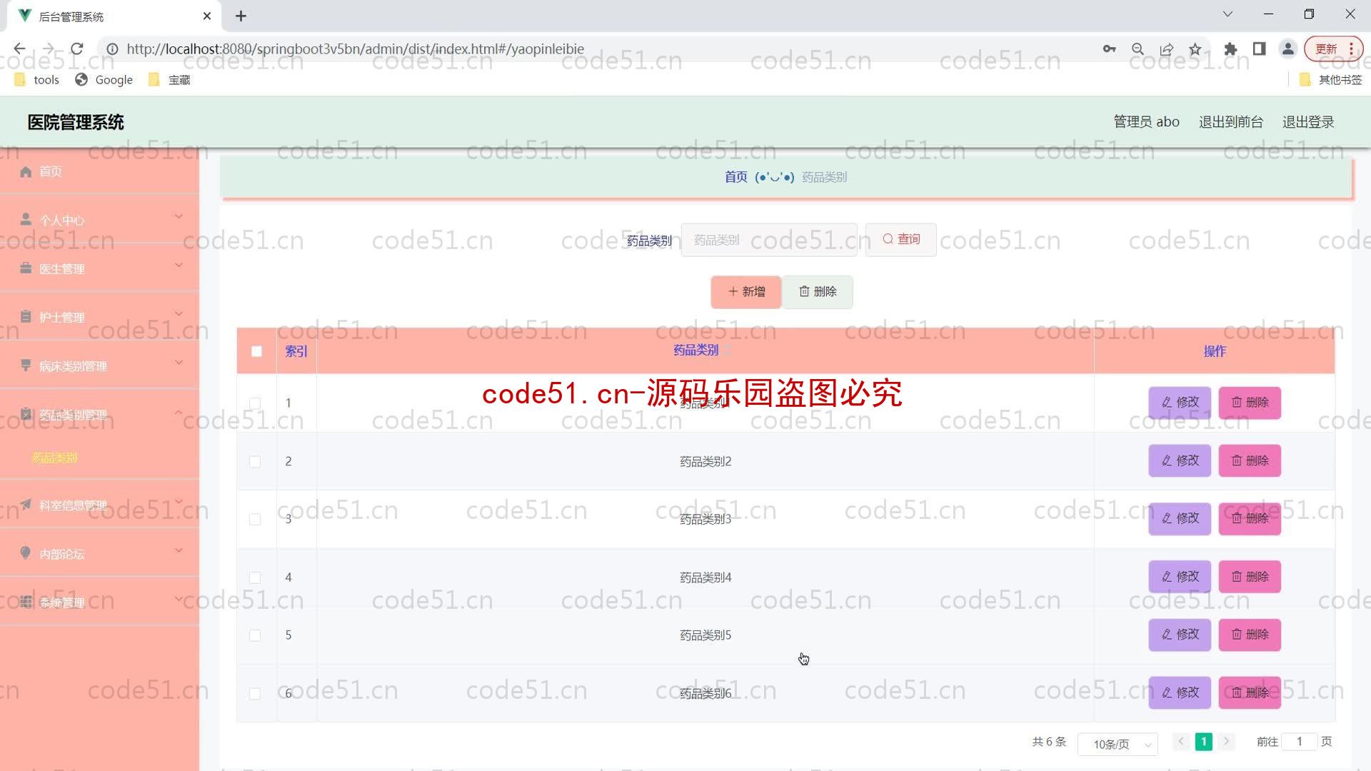 基于SpringBoot+MySQL+Vue的医院管理系统(附论文)