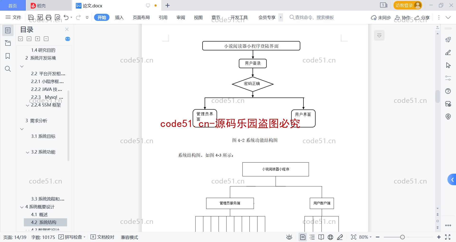 基于微信小程序+SSM+MySQL的小说阅读器小程序(附论文)