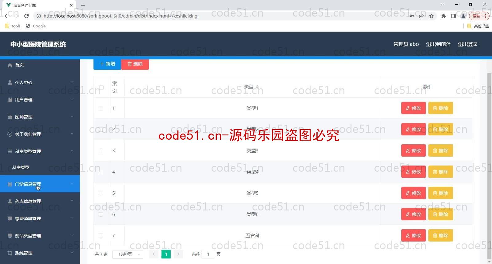 基于SpringBoot+MySQL+Vue的中小型医院管理系统(附论文)