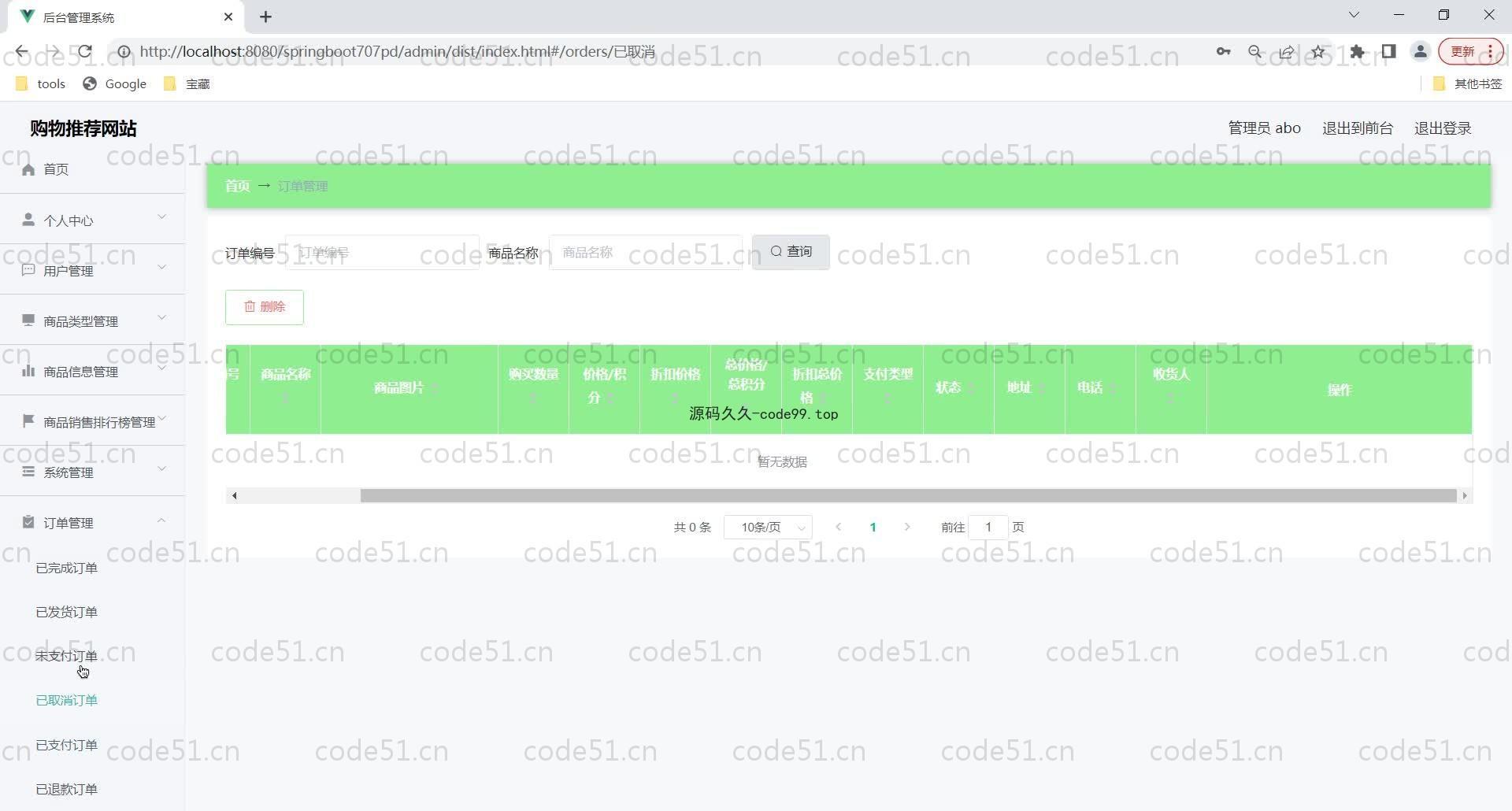 基于SpringBoot+MySQL+Vue的购物推荐网站(附论文)