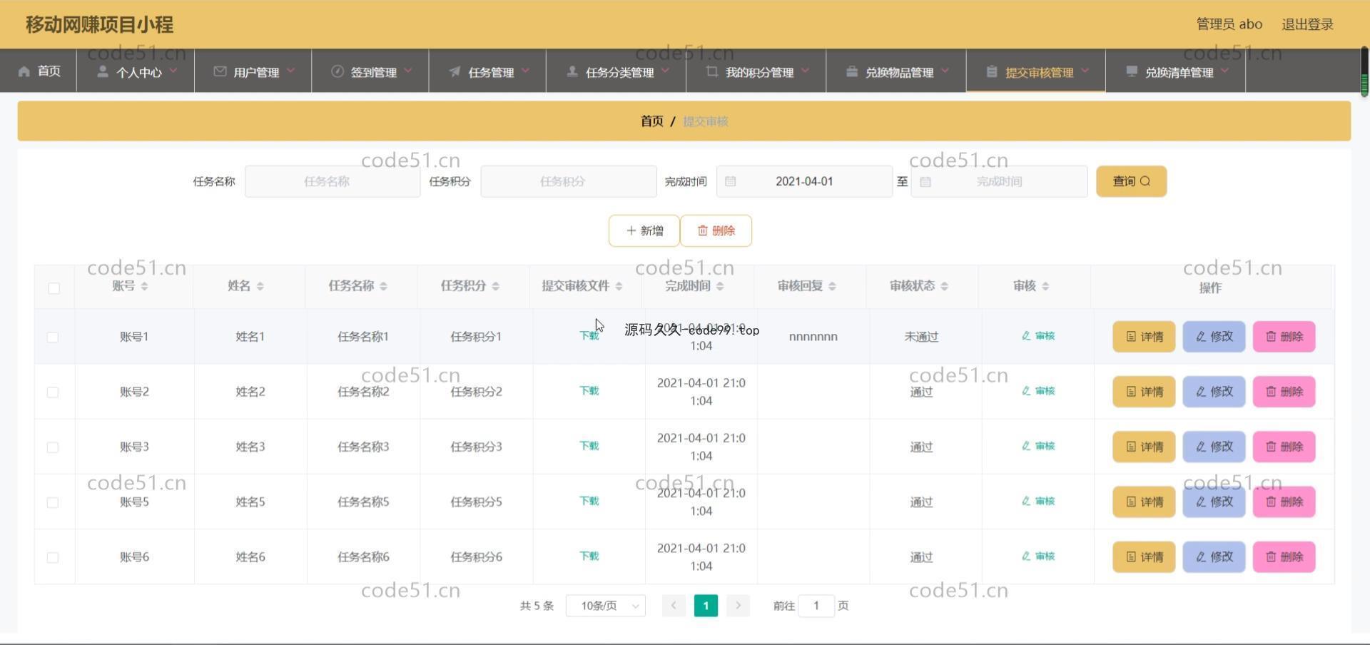 基于微信小程序+SpringBoot+MySQL的网赚项目小程序(附论文)