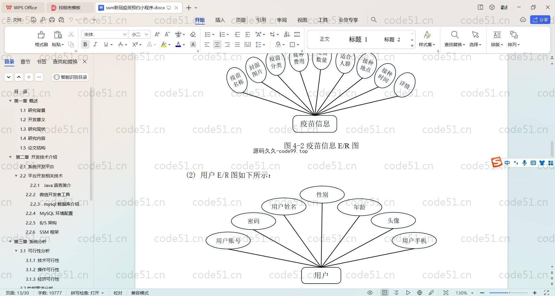 基于SpringBoot+MySQL+微信小程序的新冠疫苗预约小程序(附论文)