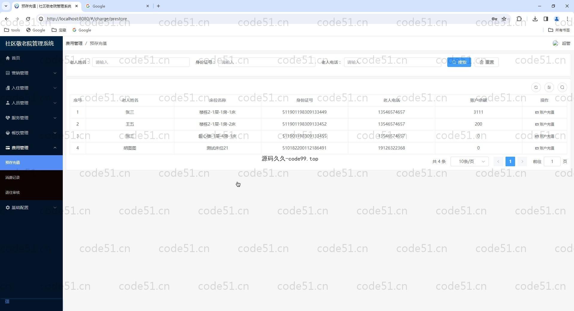 基于Vue.js+SpringBoot+MySQL+ElementUI的社区敬老院管理系统(附论文)