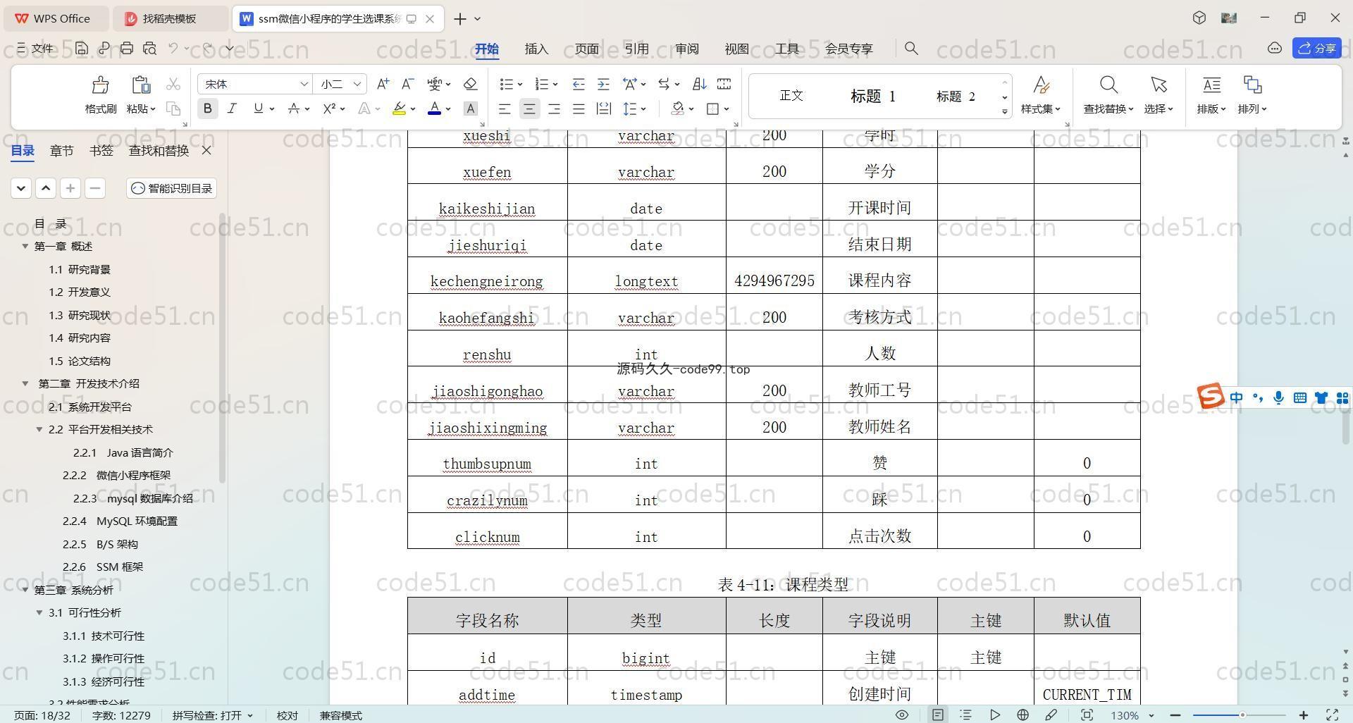 基于SpringBoot+Uniapp+微信小程序的学生选课系统小程序(附论文),