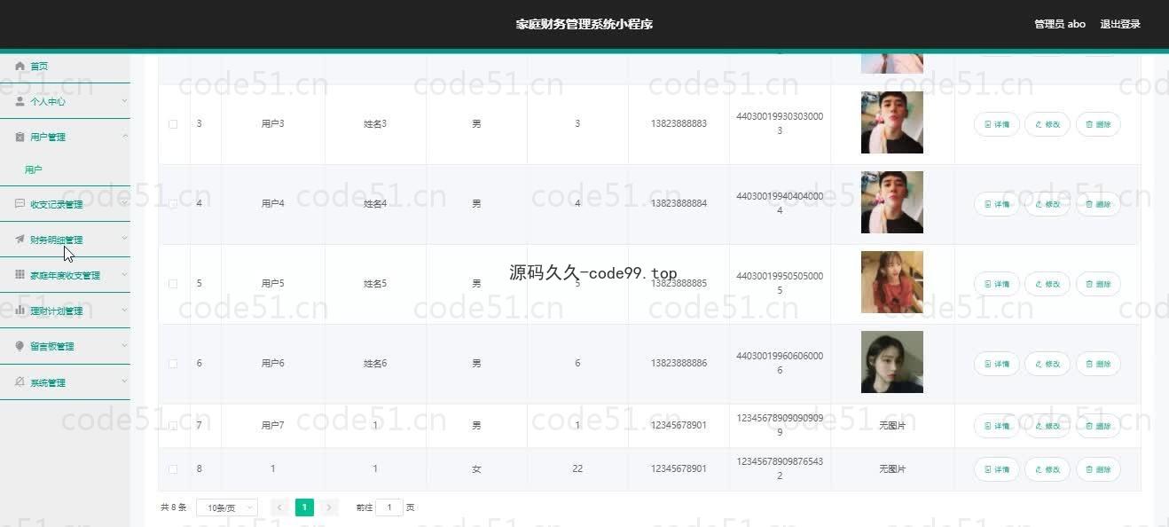 基于微信小程序+SSM+MySQL的家庭财务小程序(附论文)