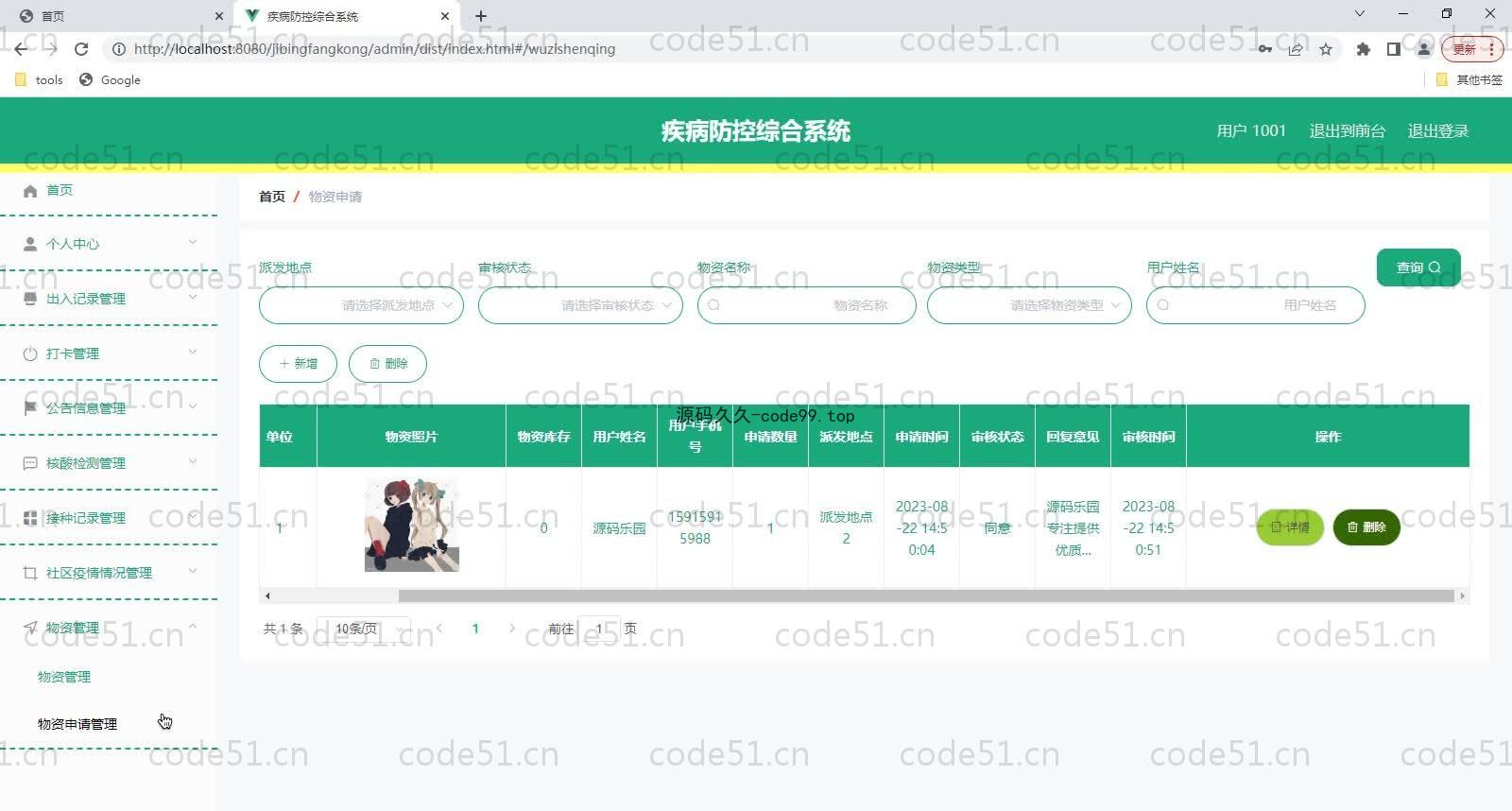 基于SpringBoot+MySQL+Vue的疾病防控综合管理系统(附论文)