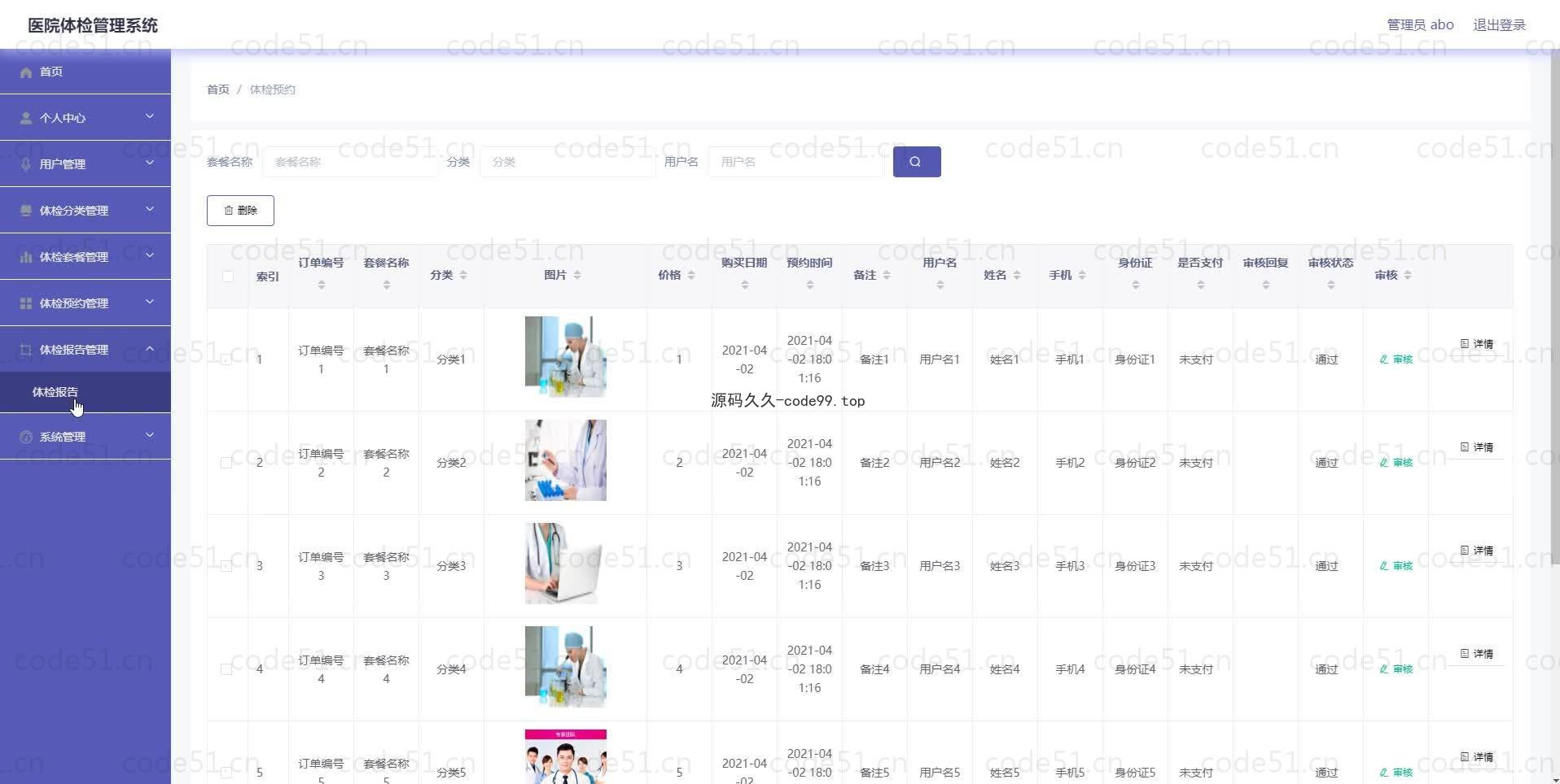 基于微信小程序+SSM+MySQL的医院体检管理小程序(附论文)