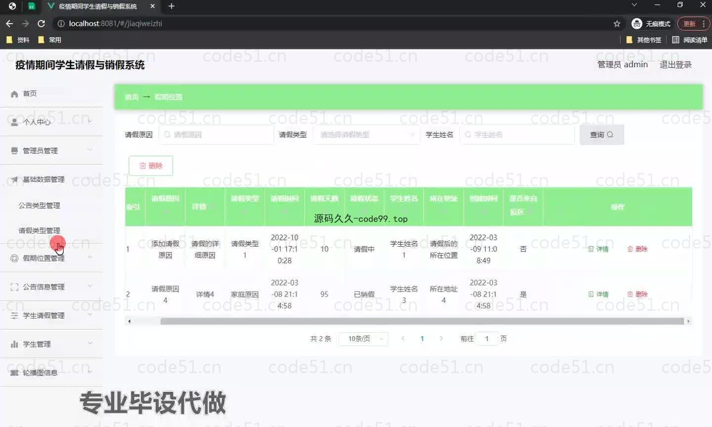 基于微信小程序+SSM+MySQL的疫情期间学生请假与销假系统小程序(附论文)