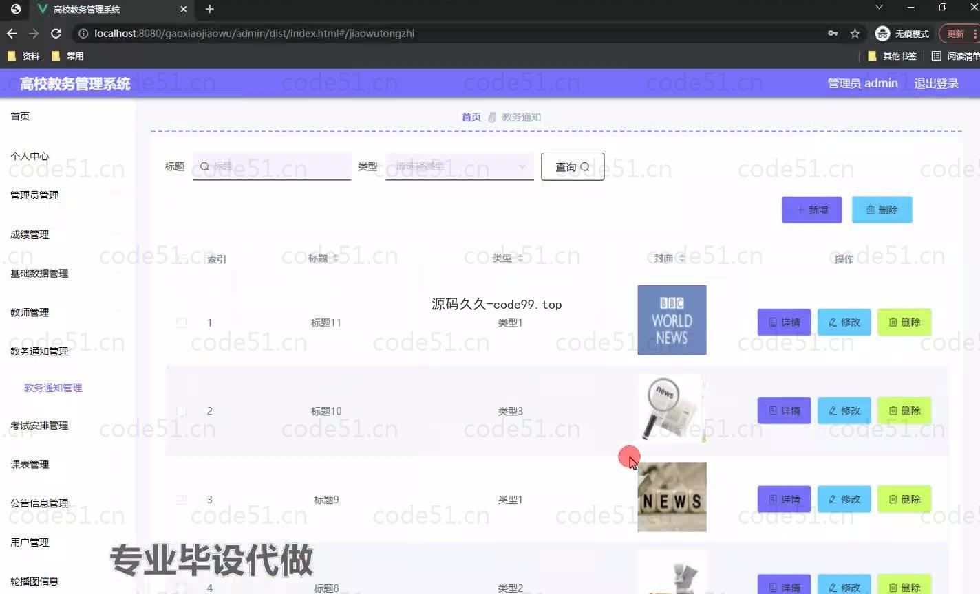 基于微信小程序+SpringBoot+MySQL的高校教务管理系统小程序(附论文)