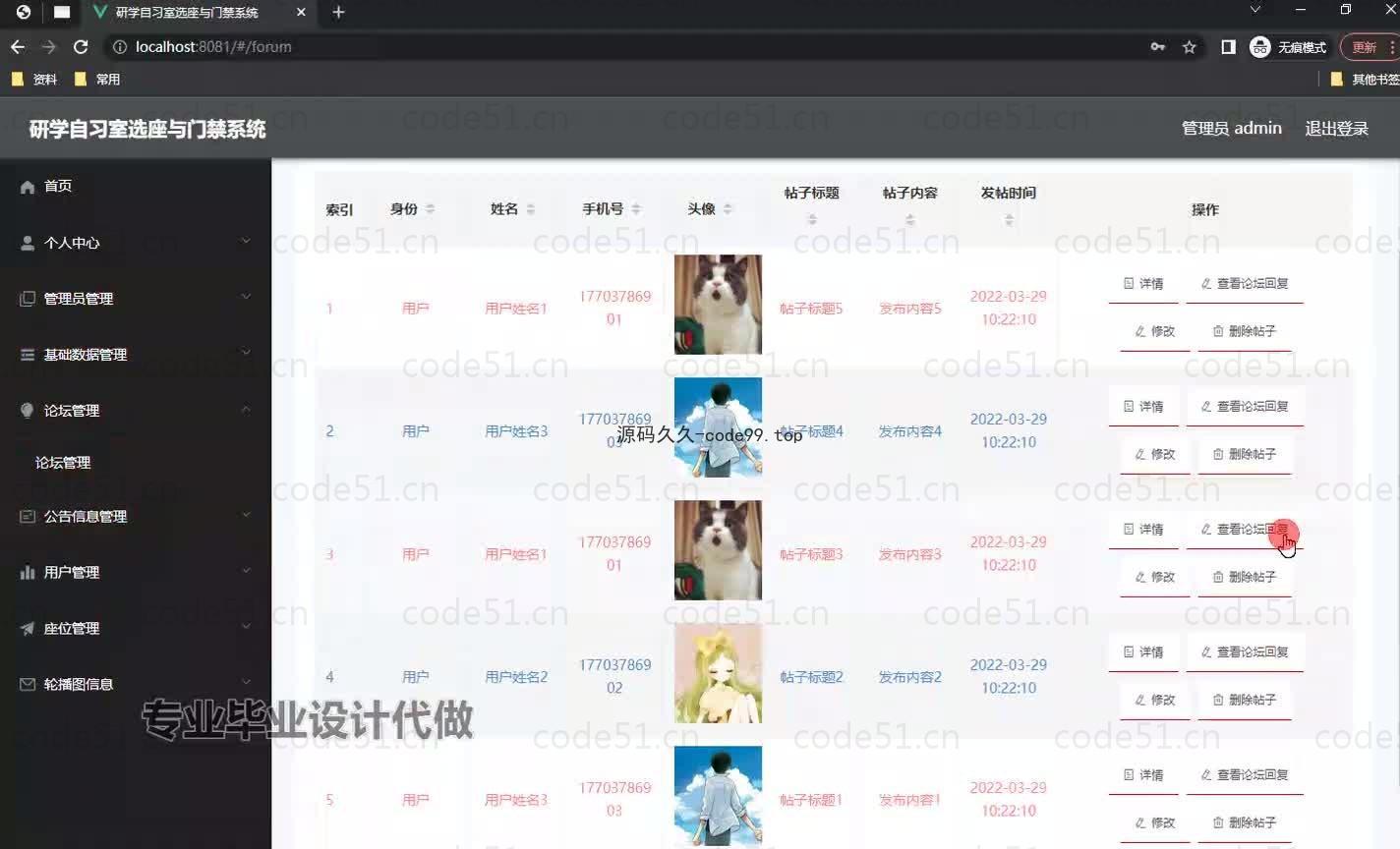 基于微信小程序+SpringBoot+MySQL的研学自习室选座与门禁小程序(附论文)