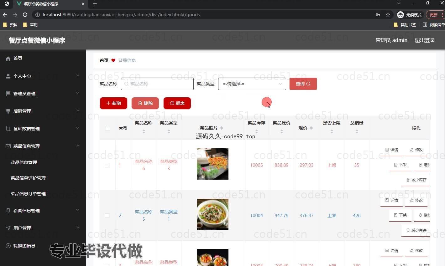 基于微信小程序+SpringBoot+MySQL的餐厅点餐微信小程序(附论文)