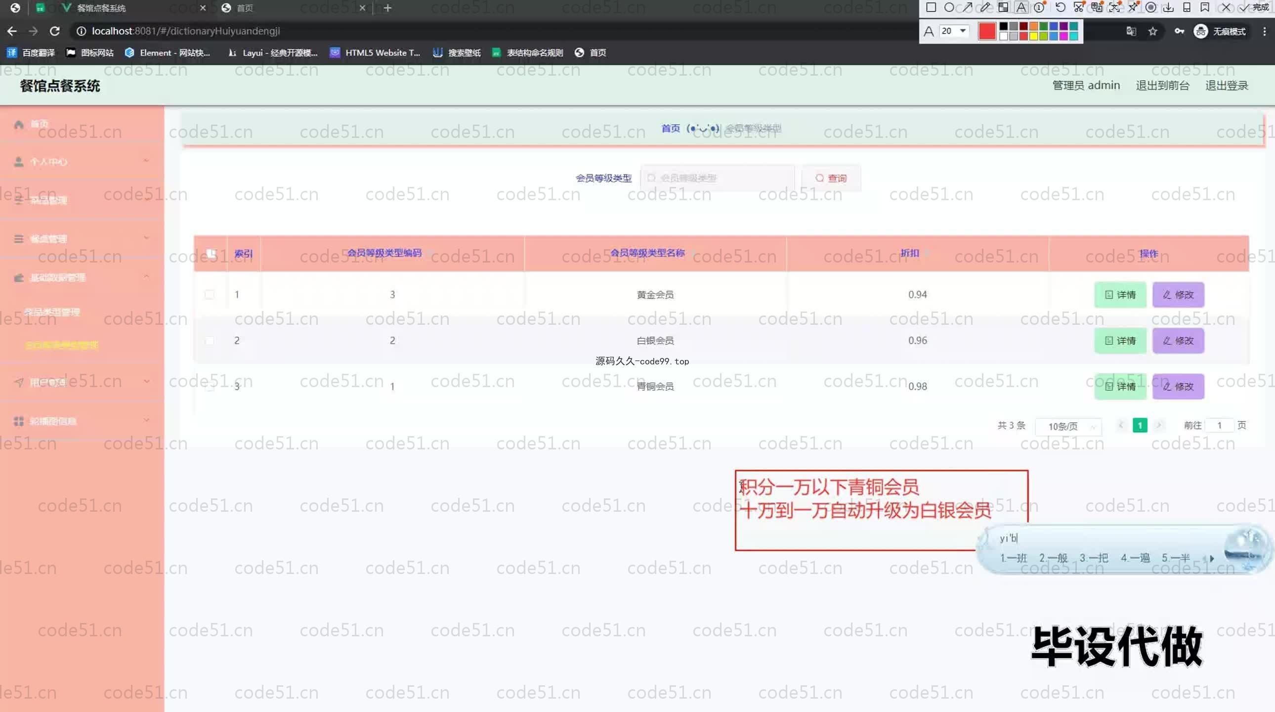 基于SpringBoot+MySQL+Vue.js的订餐系统(附论文)